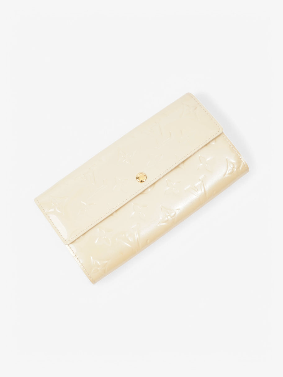 Louis Vuitton Sarah Wallet Cream Vernis Leather Image 4