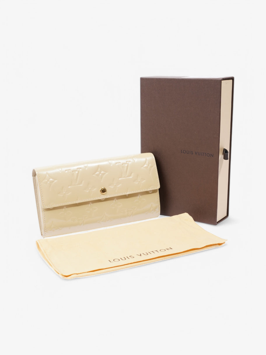 Louis Vuitton Sarah Wallet Cream Vernis Leather Image 7