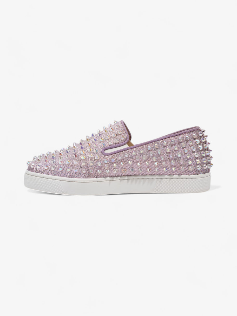 Christian Louboutin Roller Boat Sneakers Purple Canvas EU 38 UK 5 Image 3