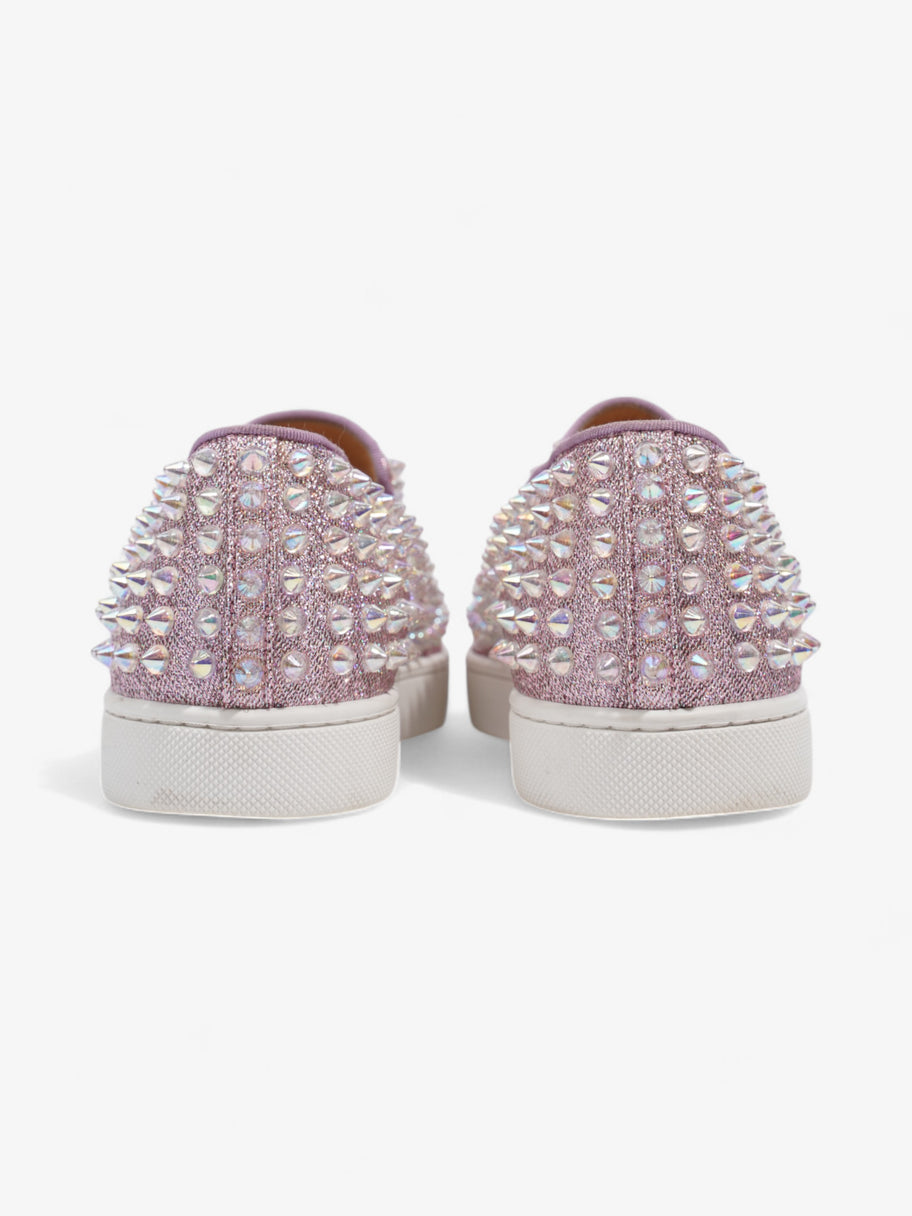 Christian Louboutin Roller Boat Sneakers Purple Canvas EU 38 UK 5 Image 6