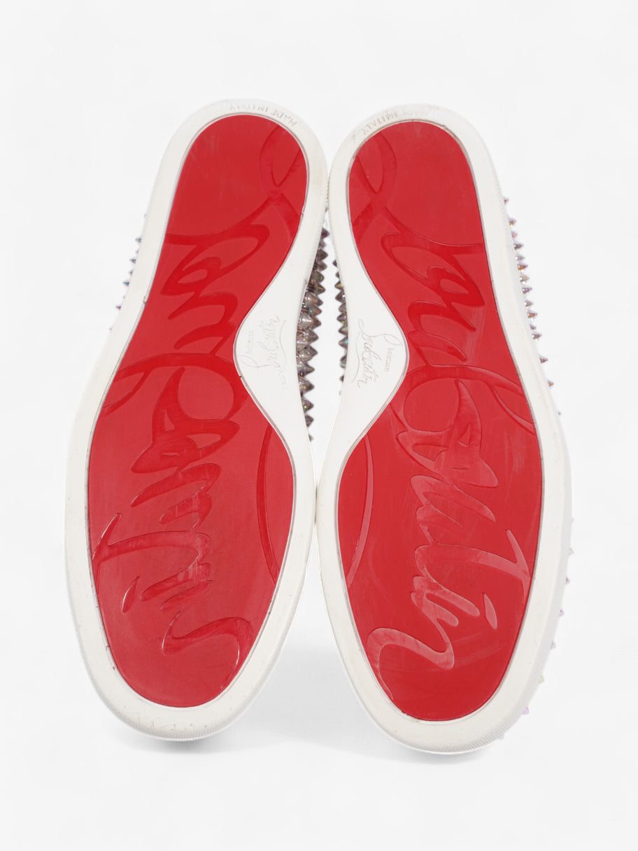 Christian Louboutin Roller Boat Sneakers Purple Canvas EU 38 UK 5 Image 7