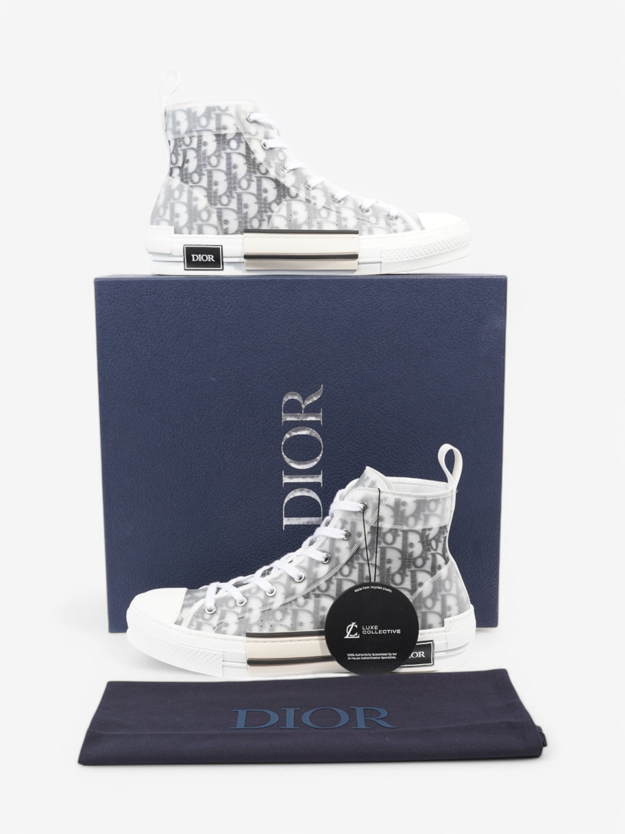 Christian Dior B23 White  / Grey Oblique Rubber EU 44 UK 10 Image 10