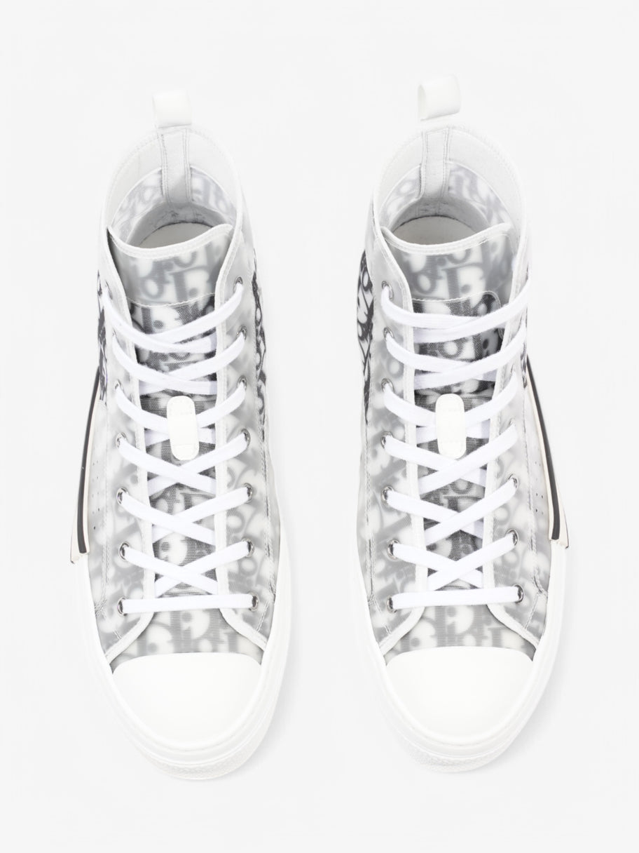 Christian Dior B23 White  / Grey Oblique Rubber EU 44 UK 10 Image 8