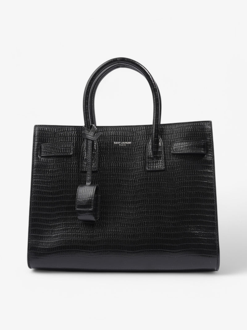  Saint Laurent Sac de Jour Black Crocodile Leather Small
