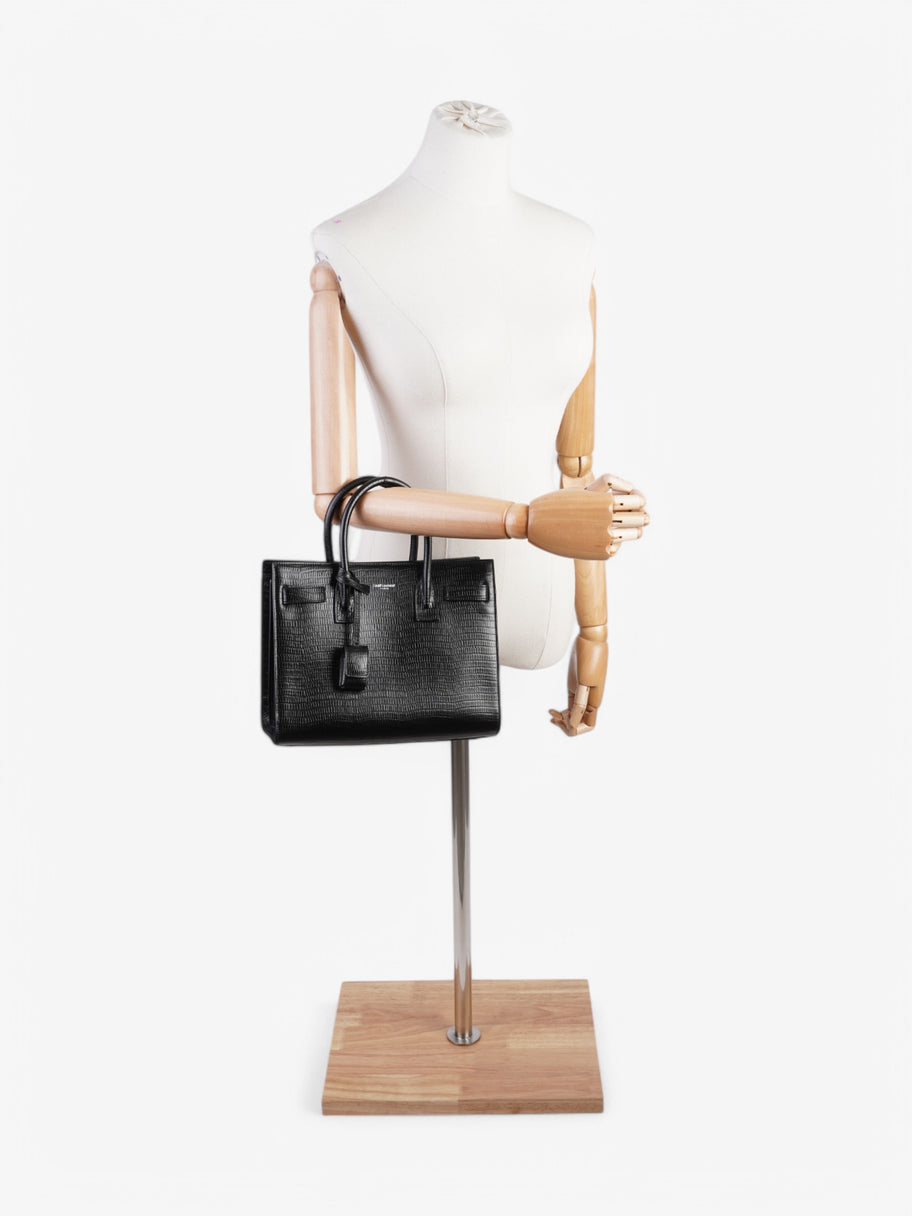 Saint Laurent Sac de Jour Black Crocodile Leather Small Image 2
