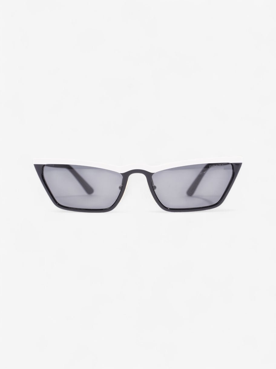 Prada SPR 19U Sunglasses Black / White Acetate 145mm Image 1