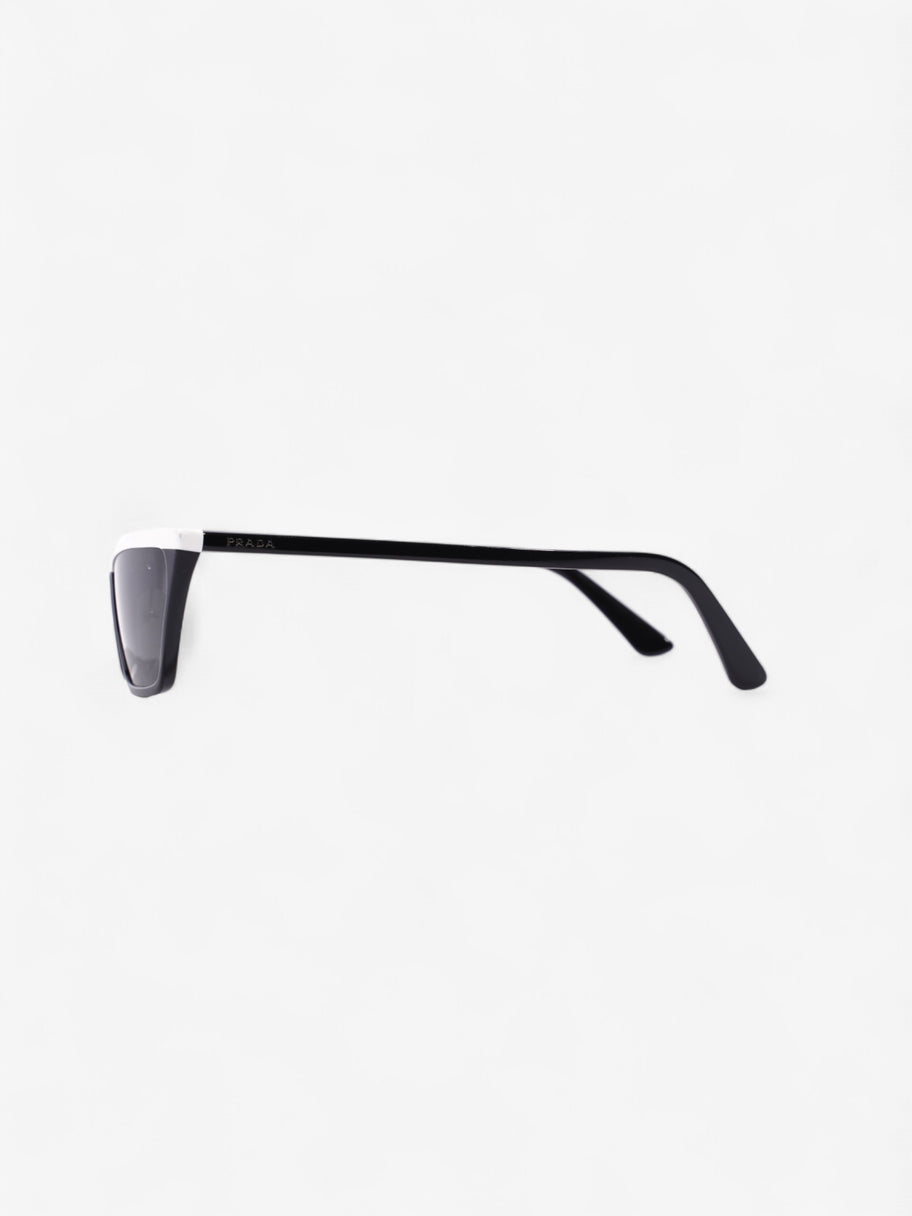 Prada SPR 19U Sunglasses Black / White Acetate 145mm Image 2