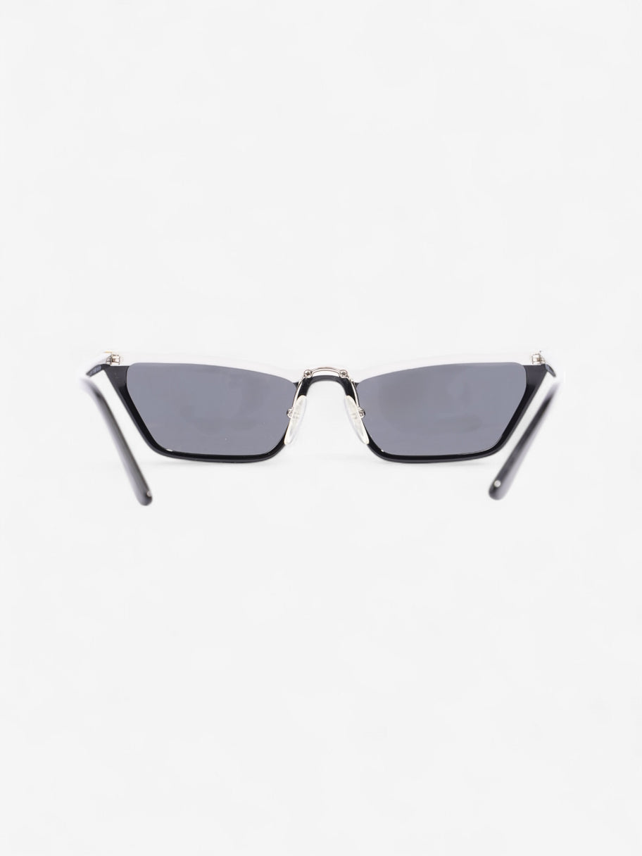 Prada SPR 19U Sunglasses Black / White Acetate 145mm Image 3