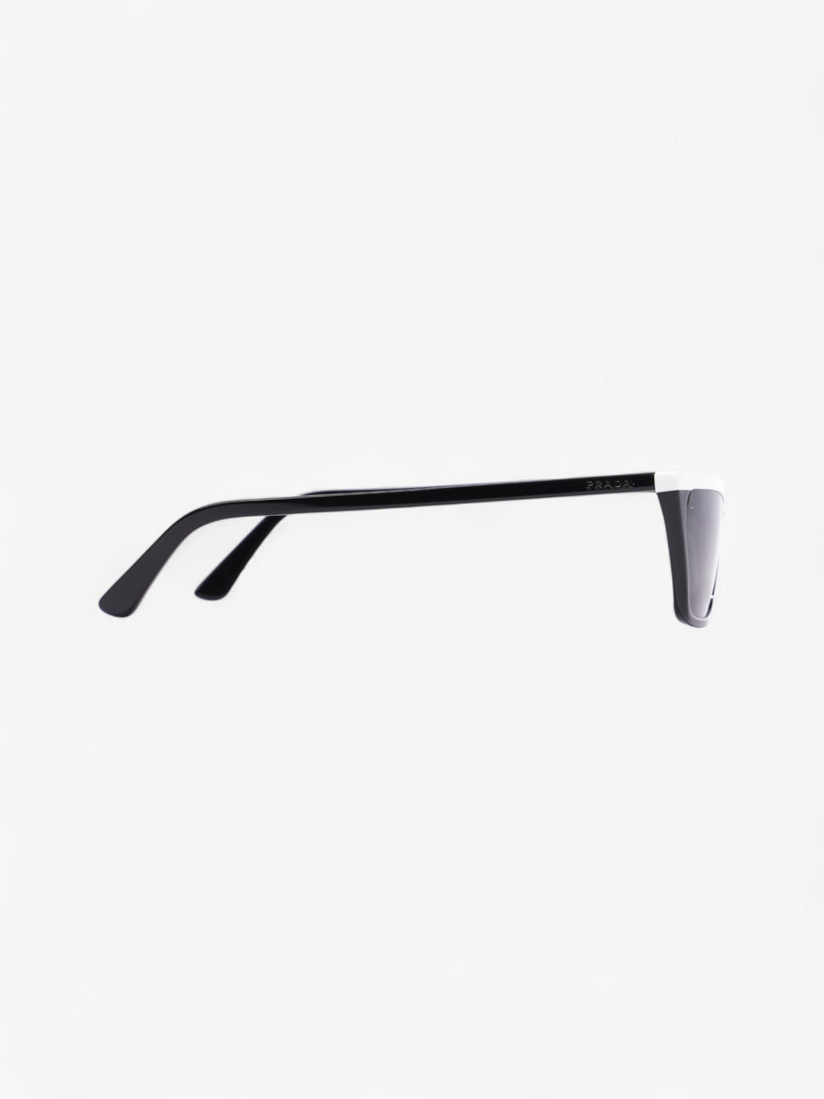 Prada SPR 19U Sunglasses Black / White Acetate 145mm Image 4