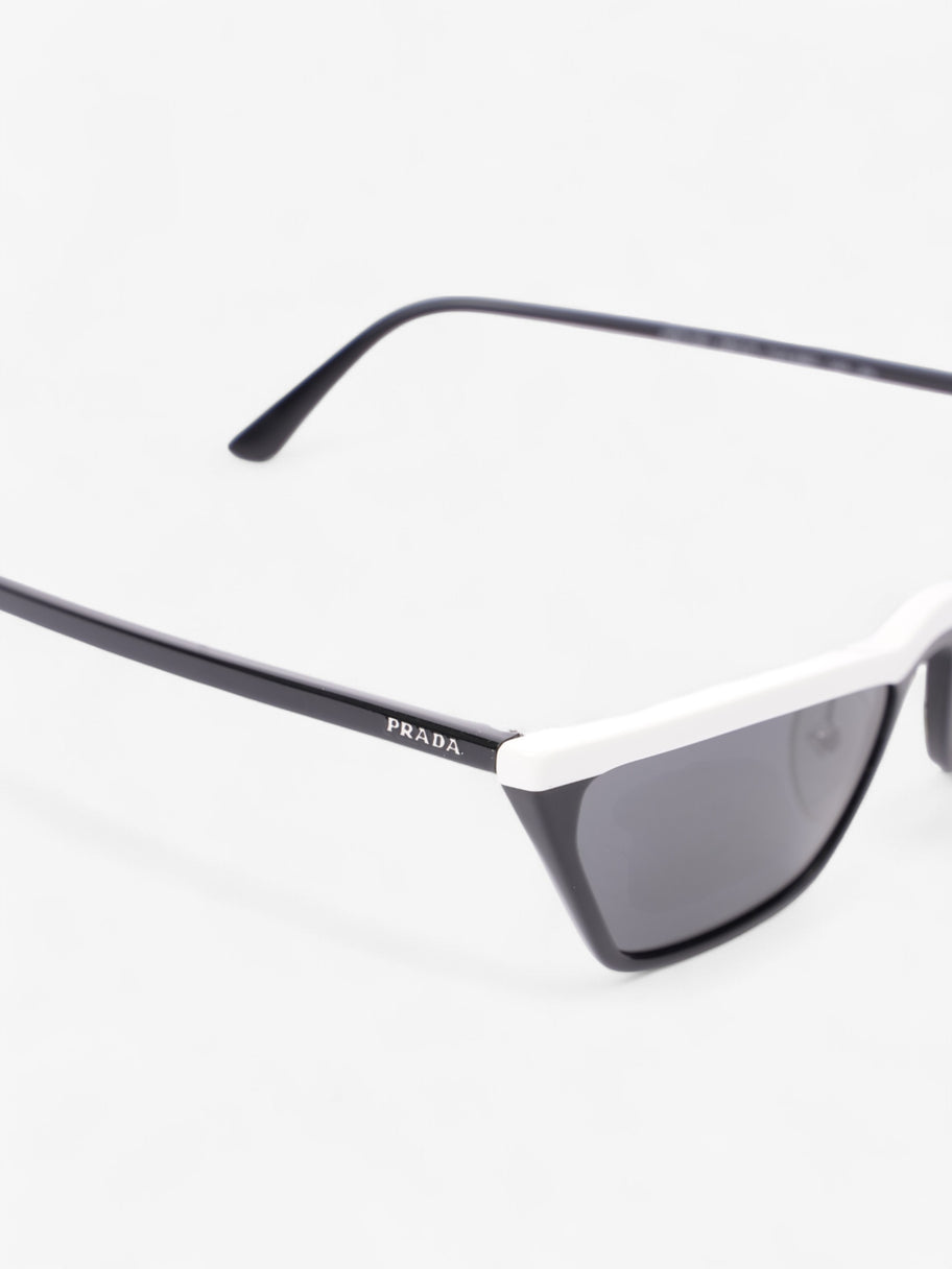 Prada SPR 19U Sunglasses Black / White Acetate 145mm Image 5