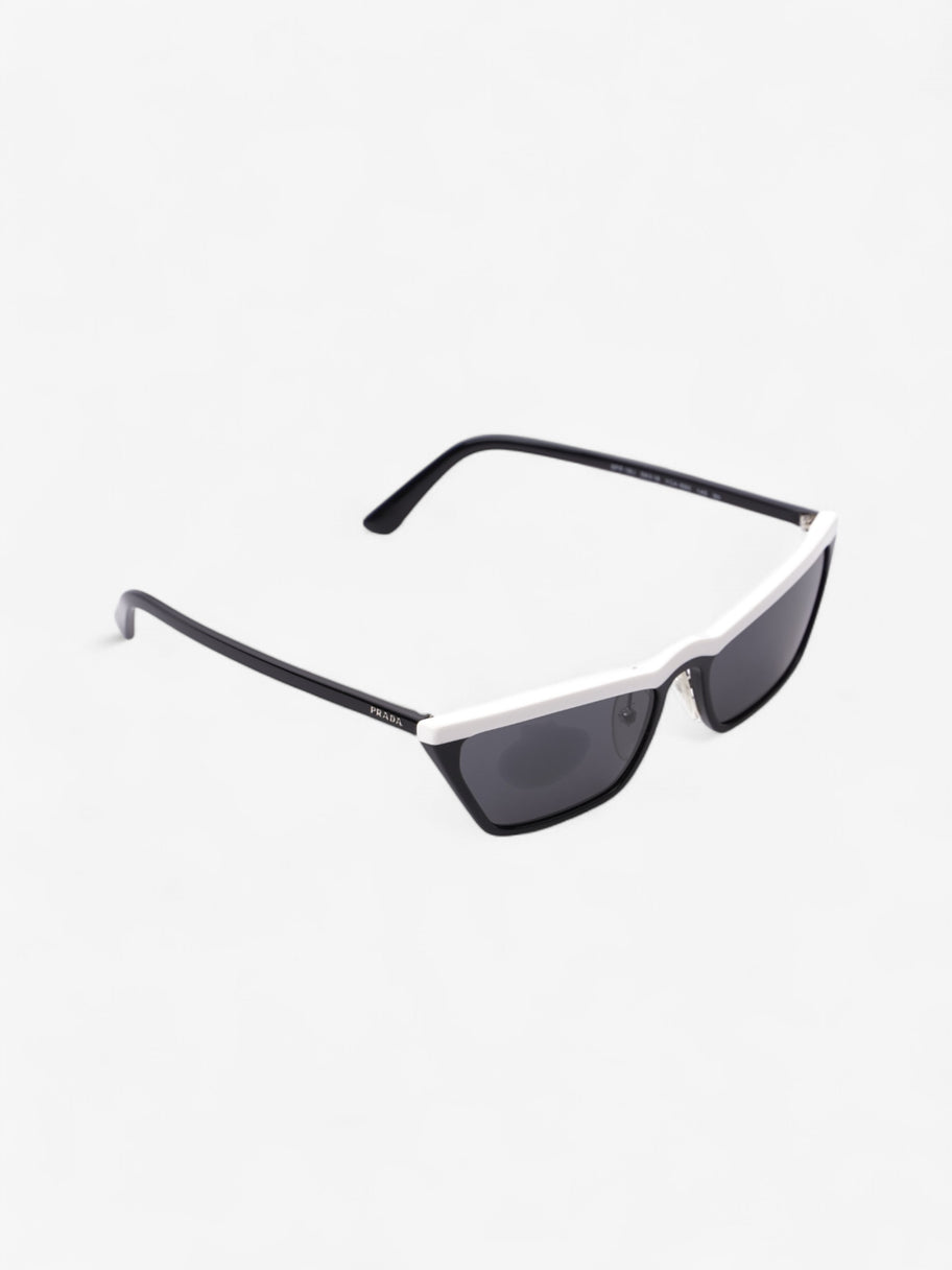 Prada SPR 19U Sunglasses Black / White Acetate 145mm Image 6