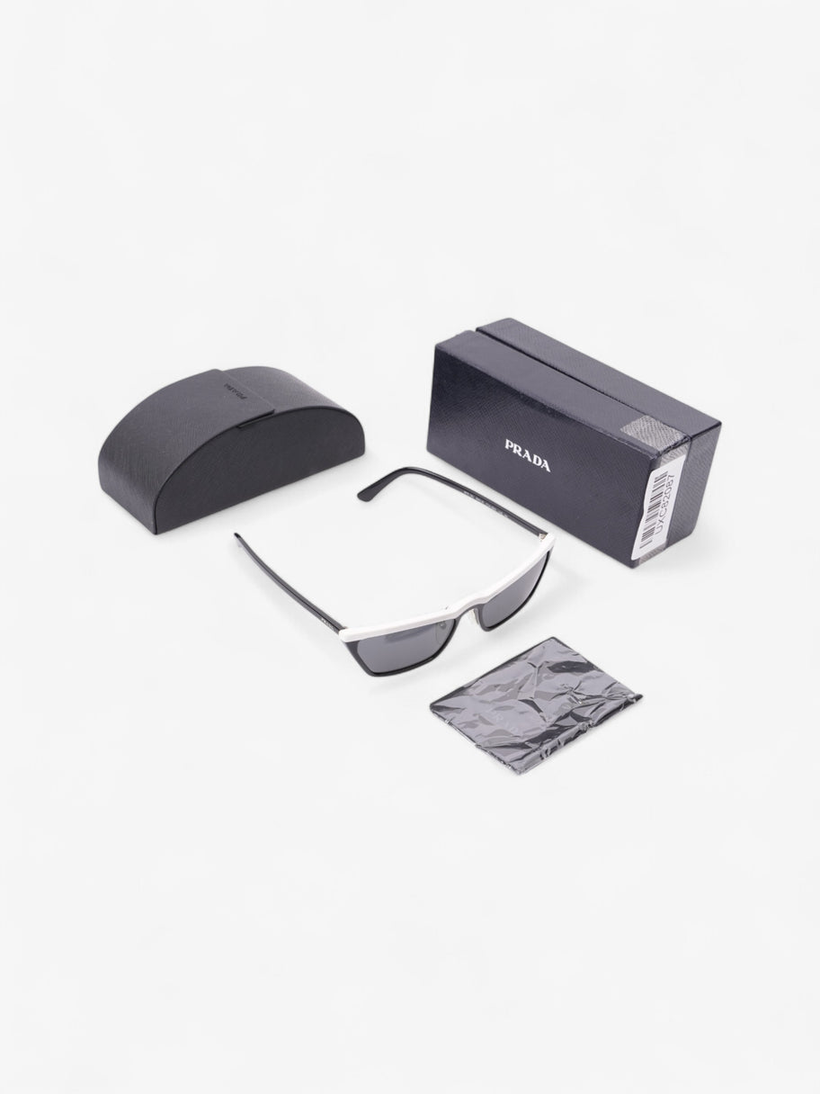 Prada SPR 19U Sunglasses Black / White Acetate 145mm Image 7