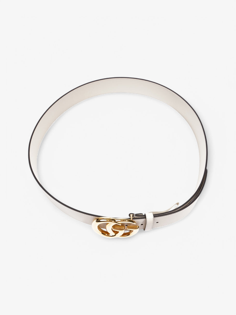 Gucci Marmont Belt White Leather 105cm 42