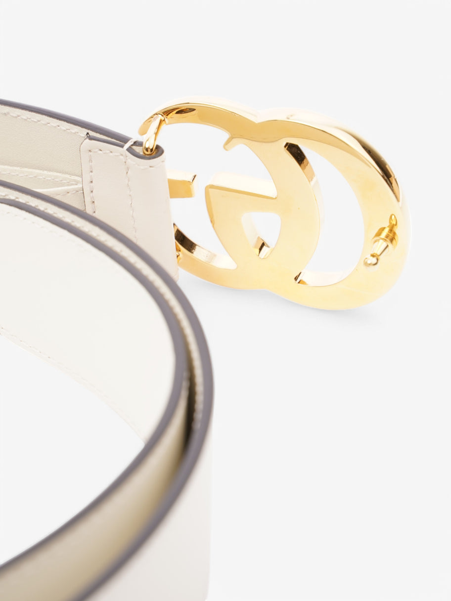Gucci Marmont Belt White Leather 105cm 42