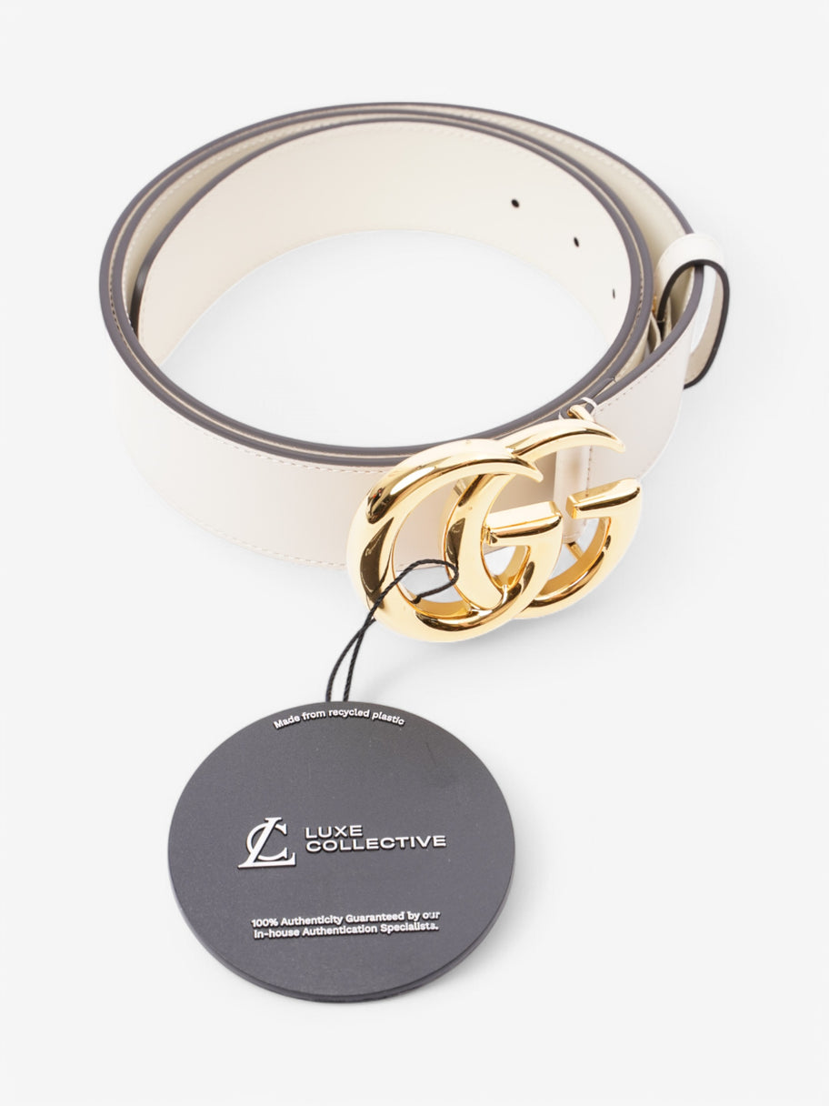Gucci Marmont Belt White Leather 105cm 42