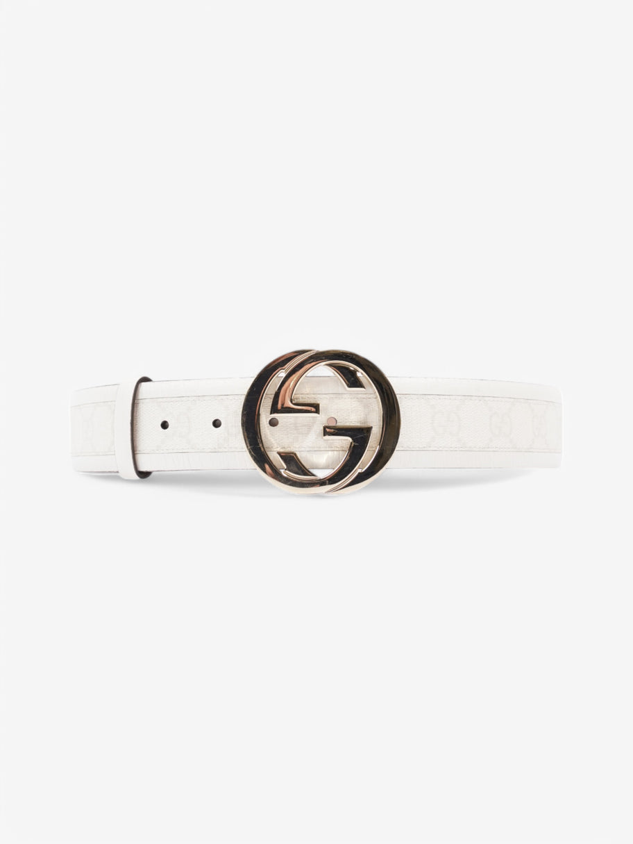 Gucci GG Belt White  Coated Canvas Image 1