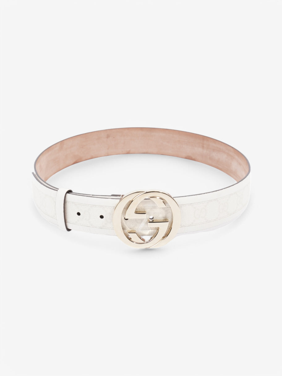 Gucci GG Belt White  Coated Canvas Image 2