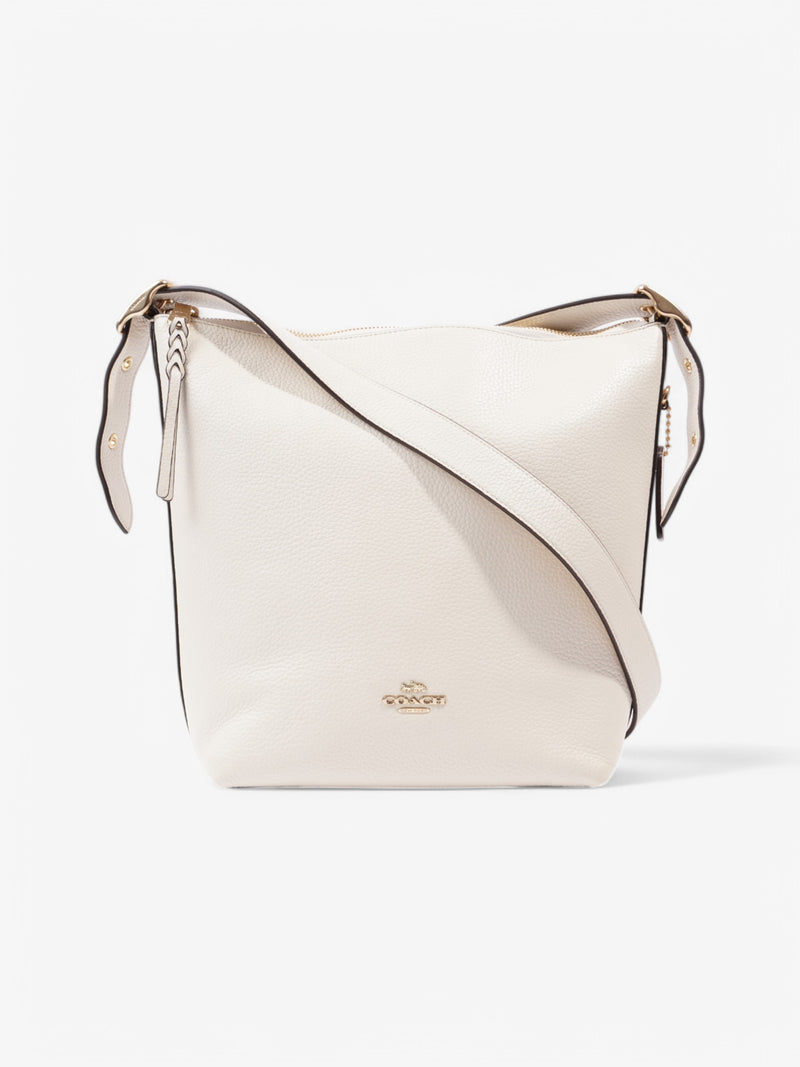  Coach Leather Val Duffle White  Leather