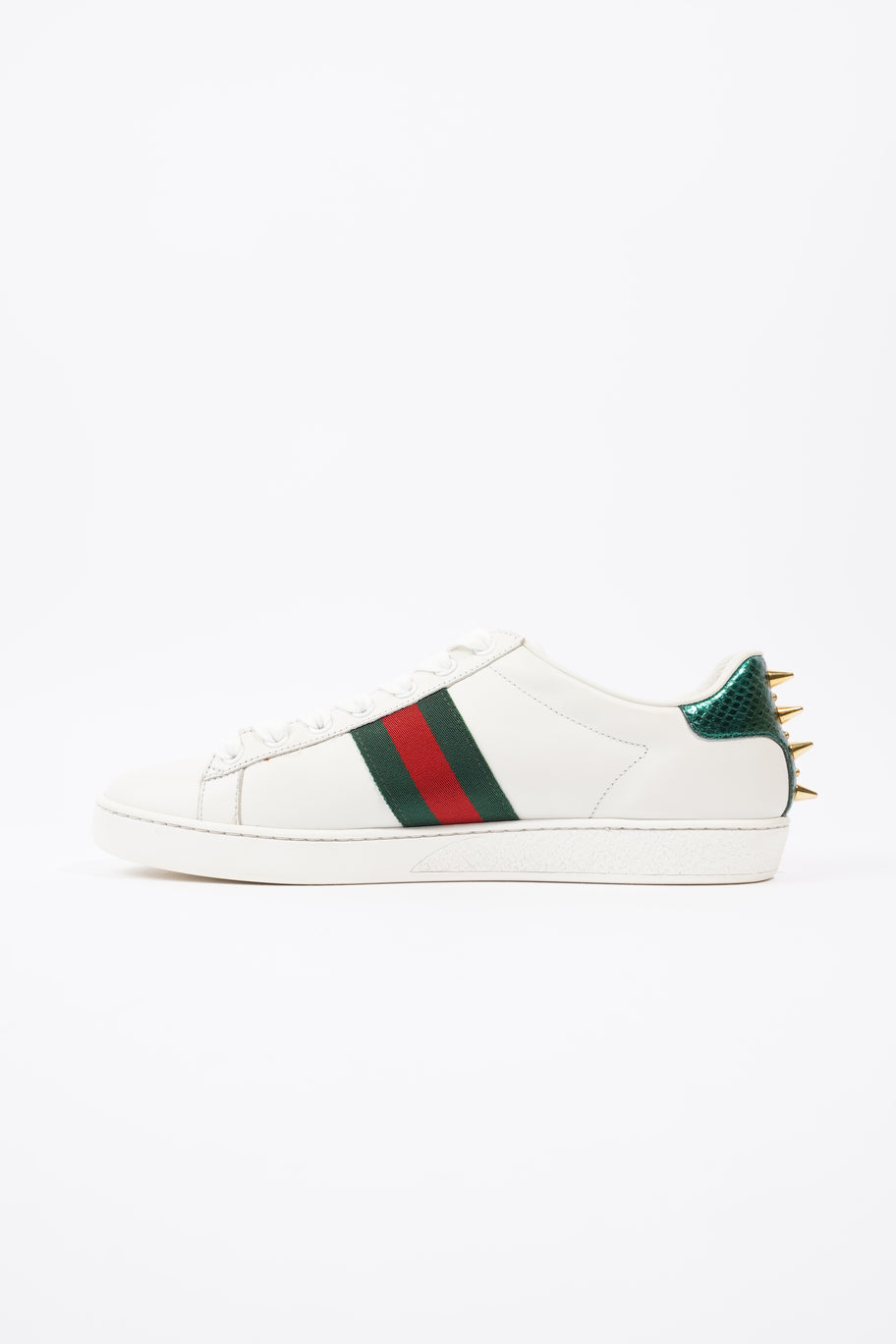 Gucci Ace Studded  White  / Green / Red Leather EU 39 UK 6 Image 3