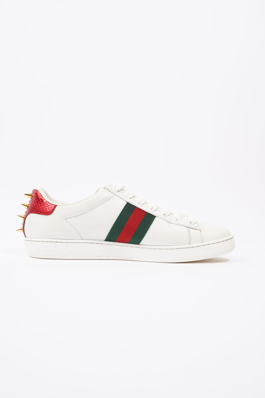 Gucci Ace Studded  White  / Green / Red Leather EU 39 UK 6 Image 4