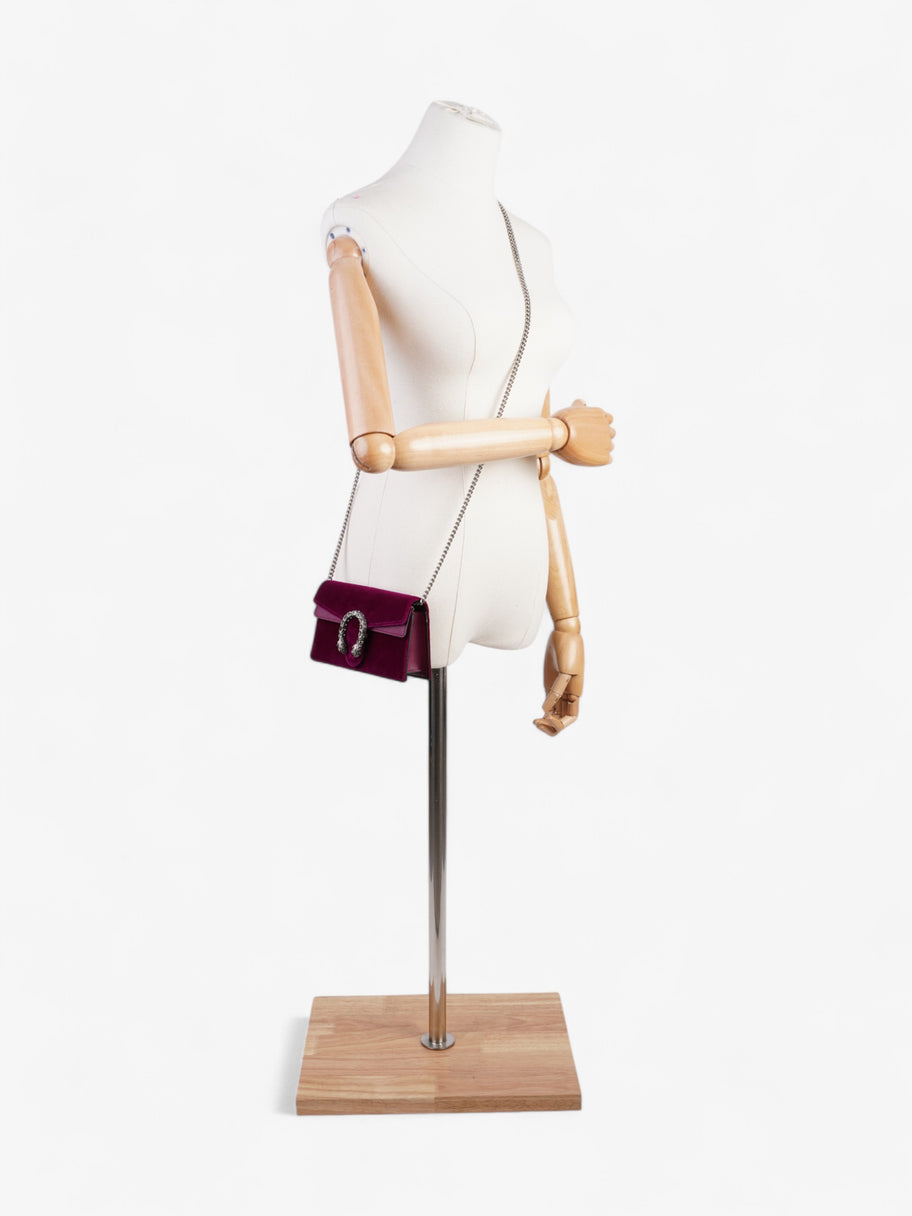 Gucci Dionysus Magneta Velvet Super Mini Image 2