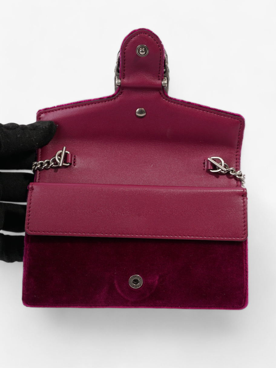 Gucci Dionysus Magneta Velvet Super Mini Image 8