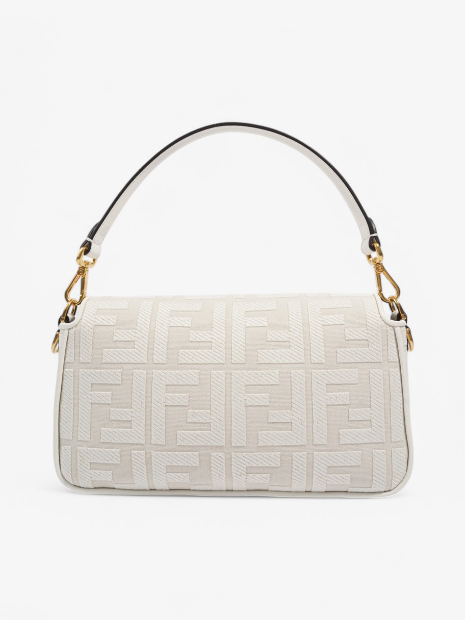 Fendi Baguette White Fabric Image 4