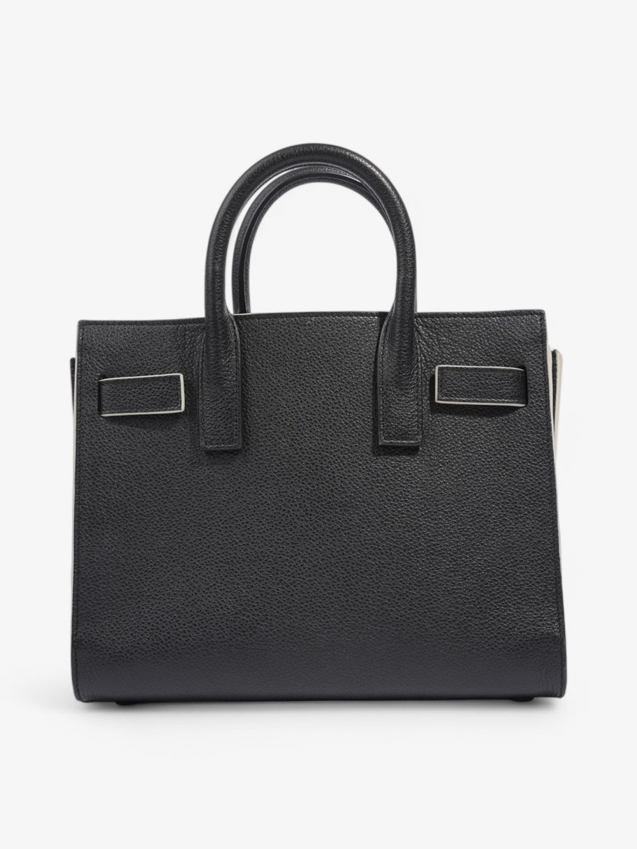 Saint Laurent Sac De Jour Black / White Calfskin Leather Nano Image 4