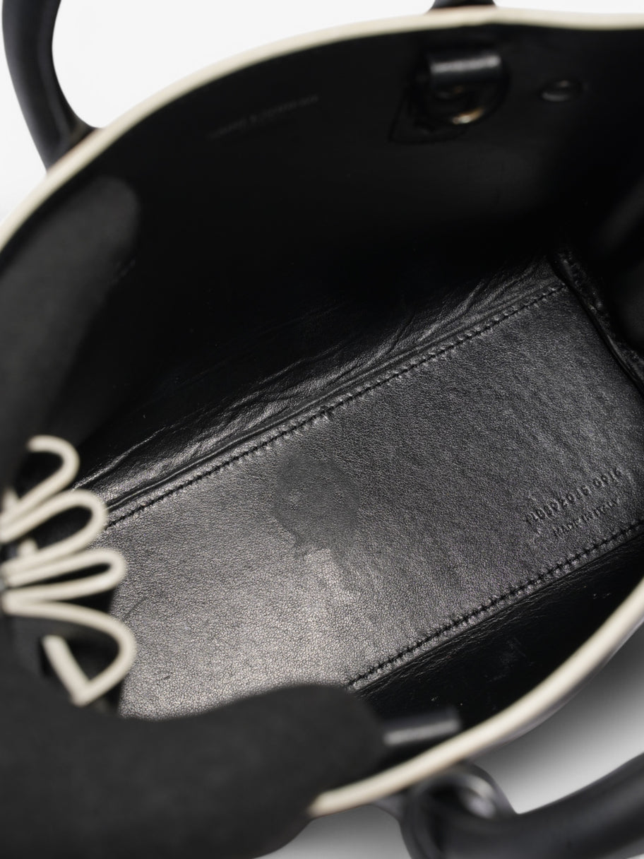 Saint Laurent Sac De Jour Black / White Calfskin Leather Nano Image 7