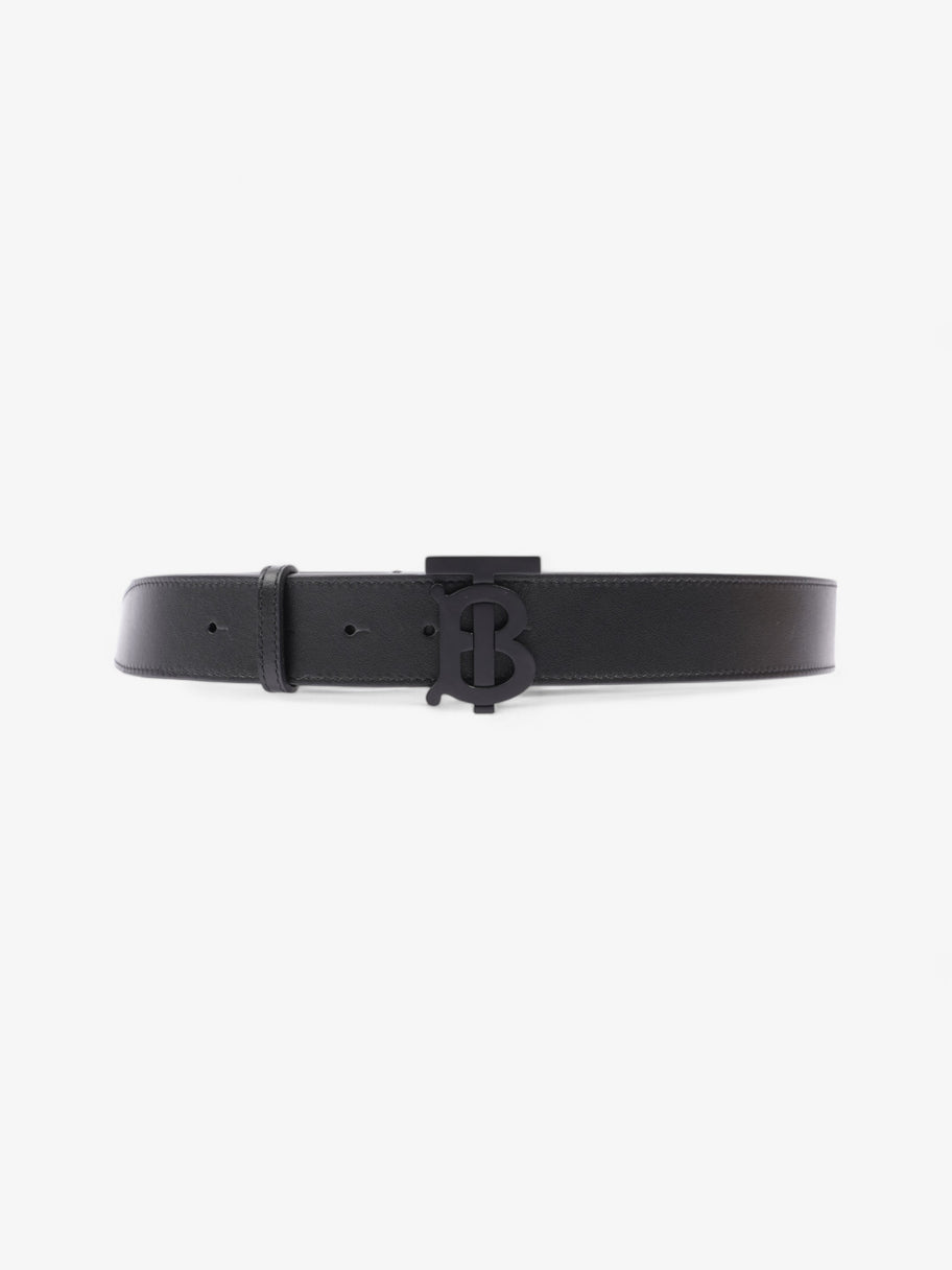 Burberry TB Plaque Belt Black Leather 90cm / 36
