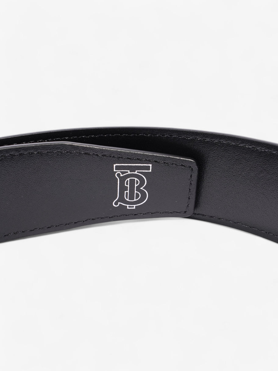 Burberry TB Plaque Belt Black Leather 90cm / 36