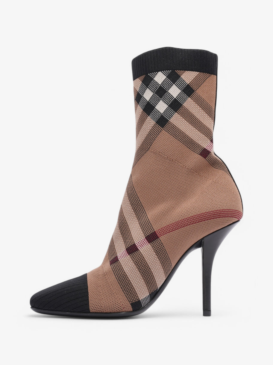 Burberry Ankle Boots 85 Brown / Black / White Cotton EU 38 UK 5 Image 3
