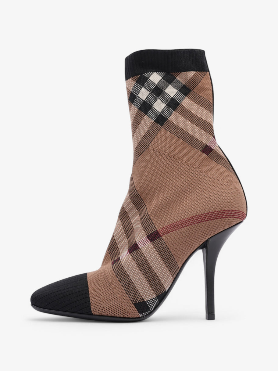 Burberry Ankle Boots 85 Brown / Black / White Cotton EU 38 UK 5 Image 5