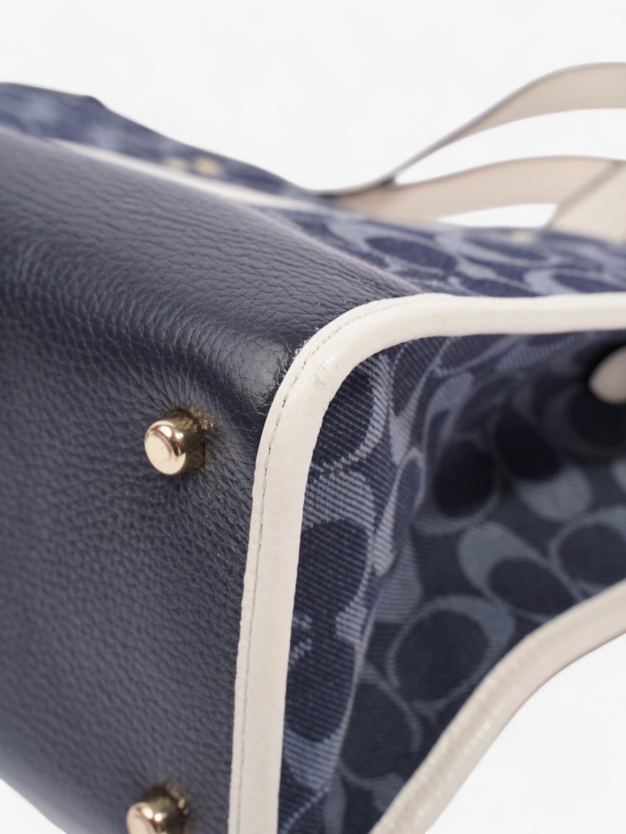 Coach Dempsey Carryall Denim / White Denim Image 7