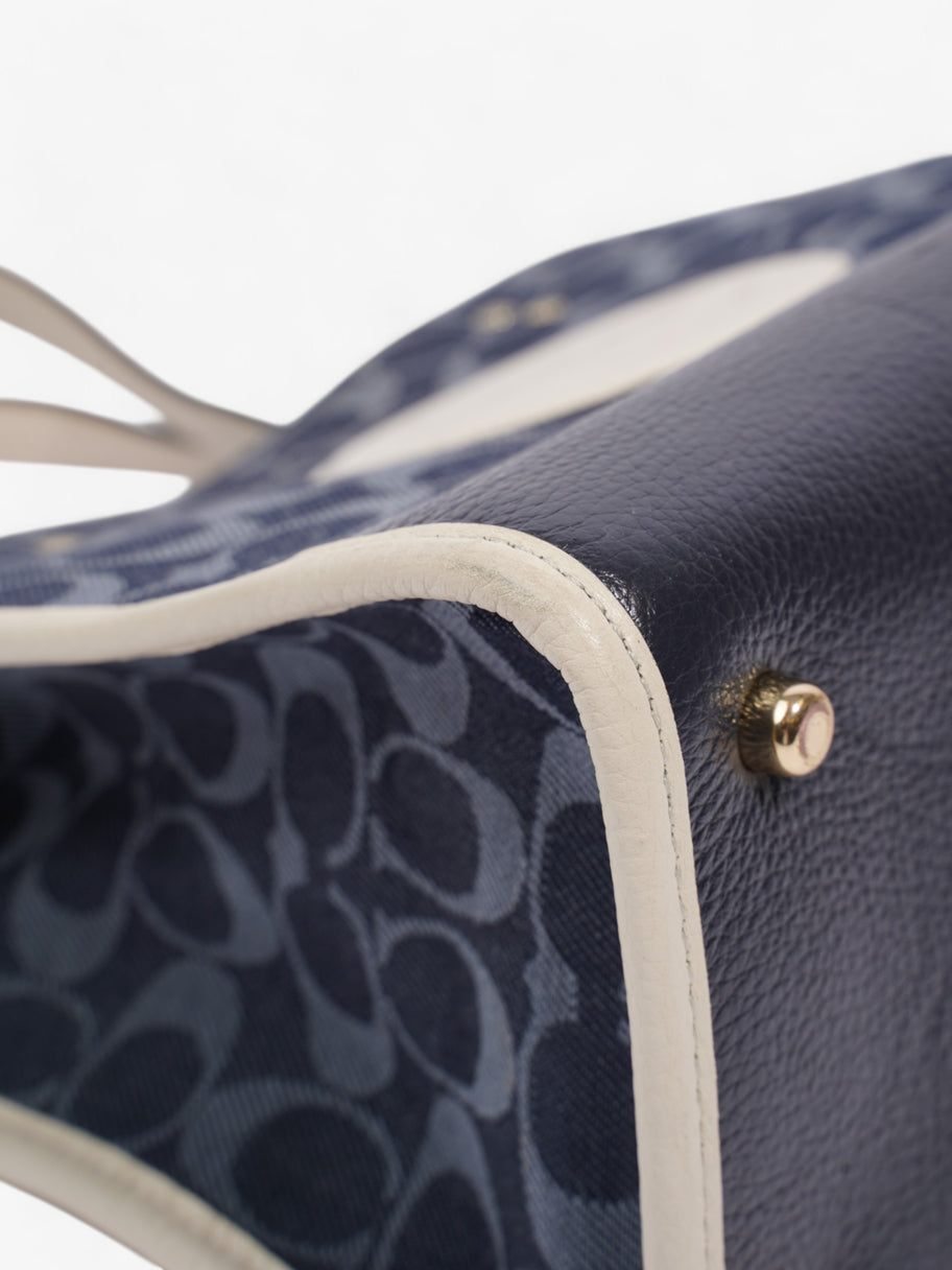 Coach Dempsey Carryall Denim / White Denim Image 8