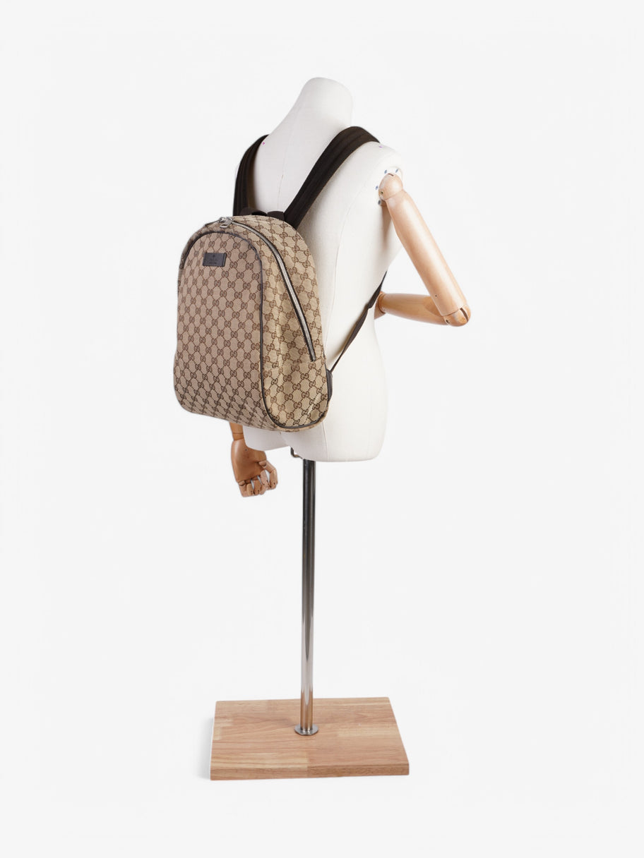 Gucci GG Backpack Beige  / Brown Canvas Image 2