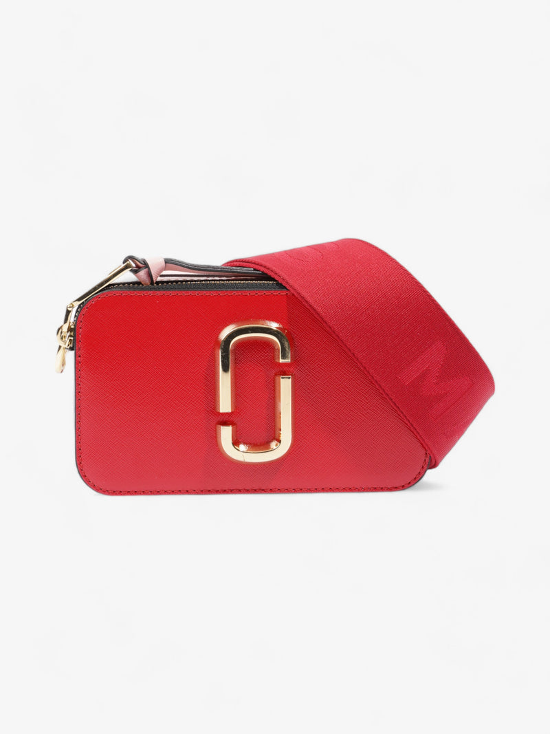  Marc Jacobs The Snapshot Red / Peach / Cream Saffiano Leather
