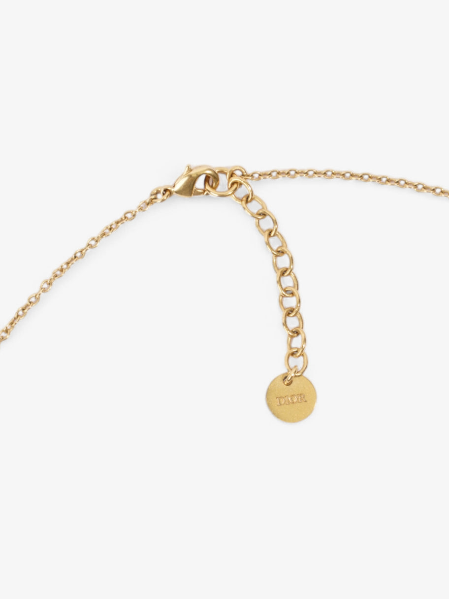 Christian Dior CD Pendant Necklace Gold Base Metal Image 3
