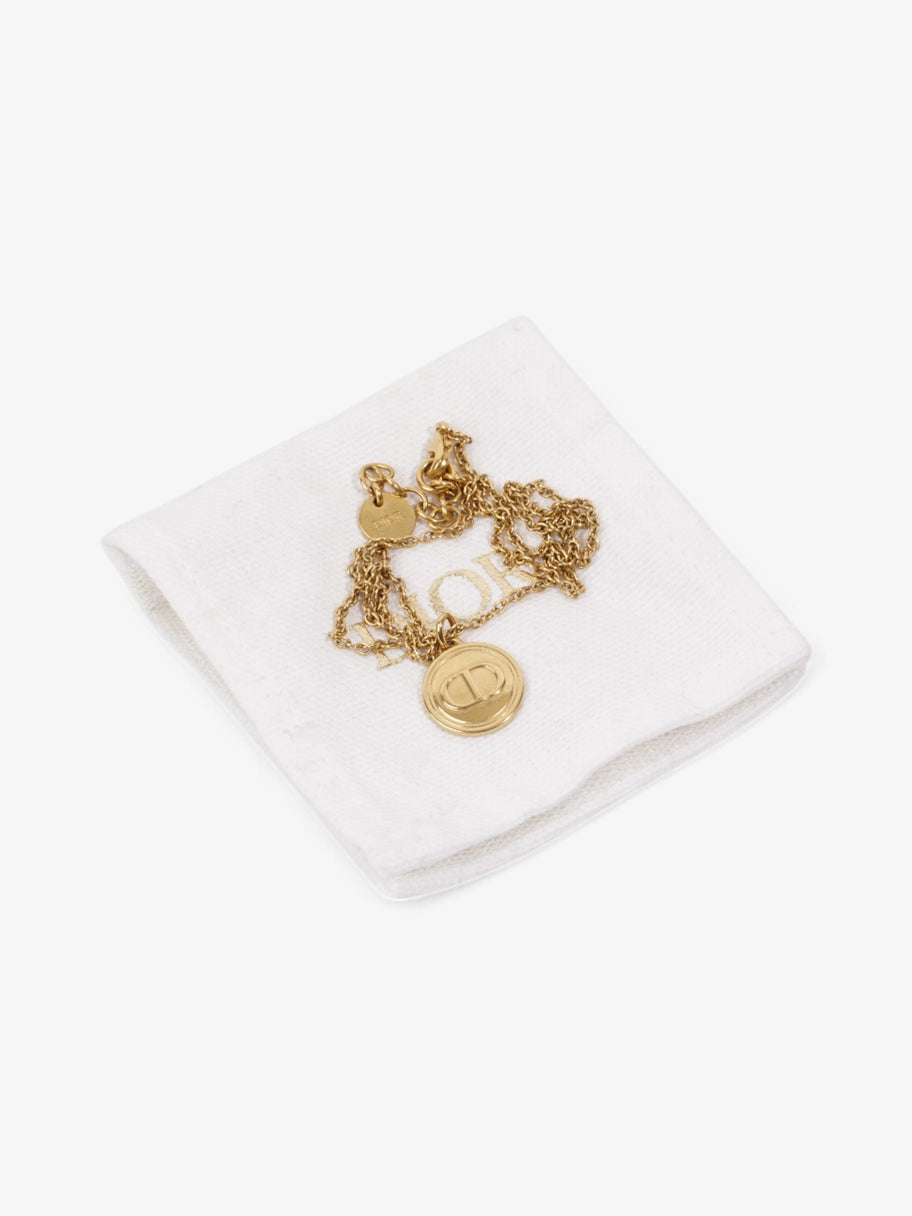 Christian Dior CD Pendant Necklace Gold Base Metal Image 5