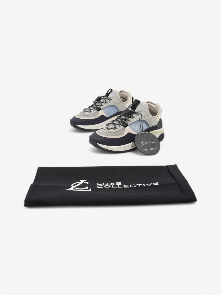 Chanel CC Logo Sneaker Cream / Blue Suede EU 37 UK 4 Image 10