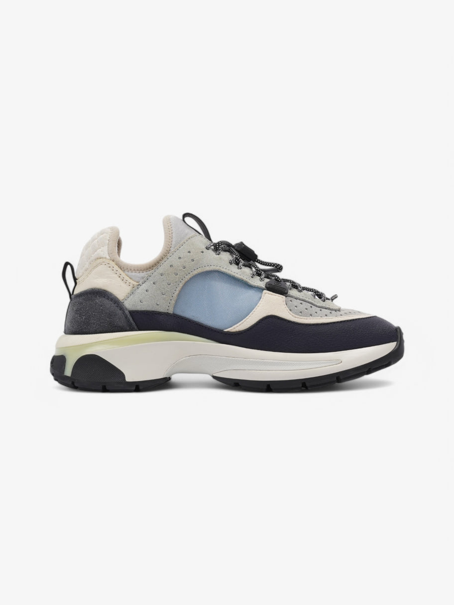 Chanel CC Logo Sneaker Cream / Blue Suede EU 37 UK 4 Image 4