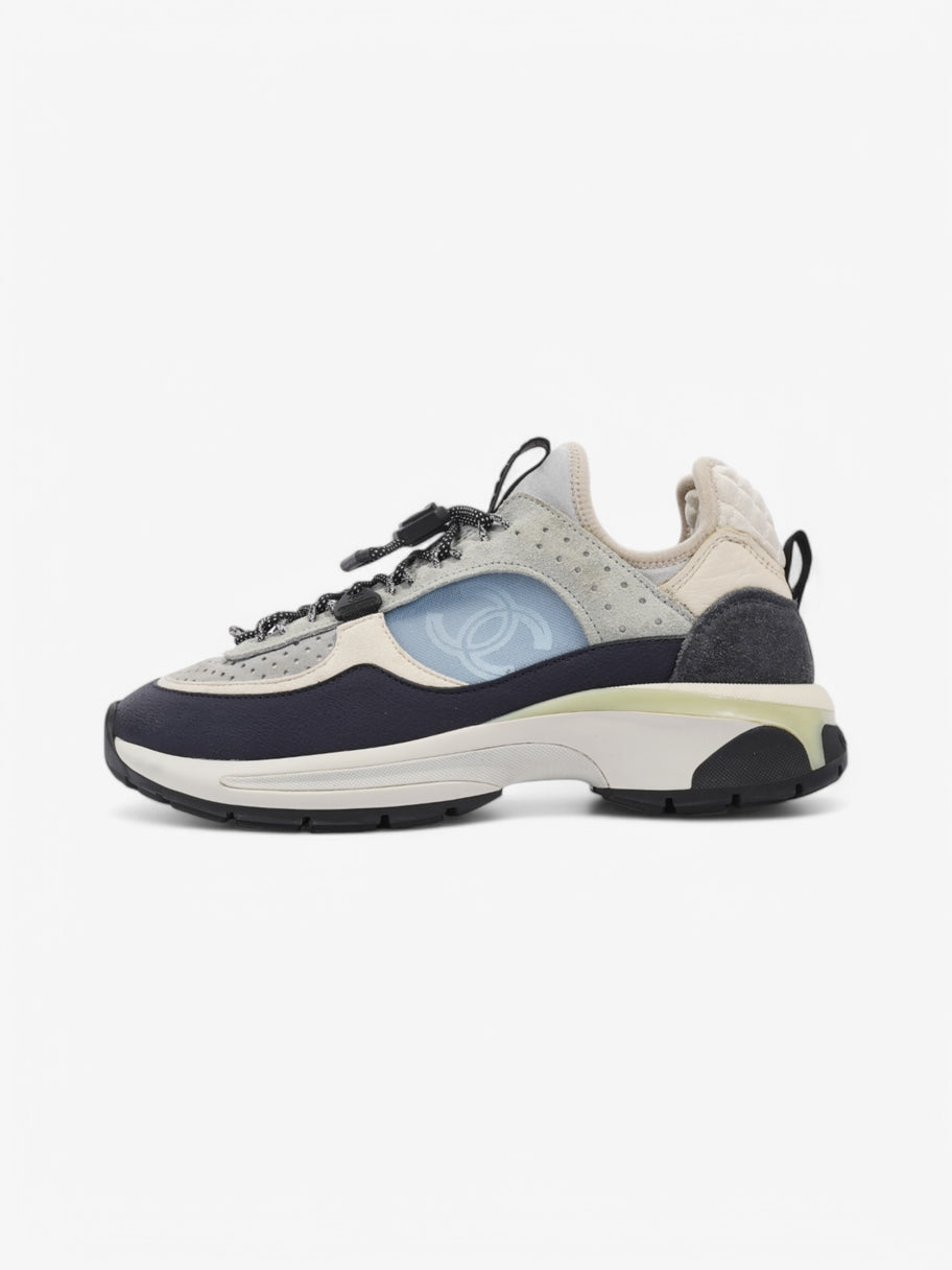 Chanel CC Logo Sneaker Cream / Blue Suede EU 37 UK 4 Image 5