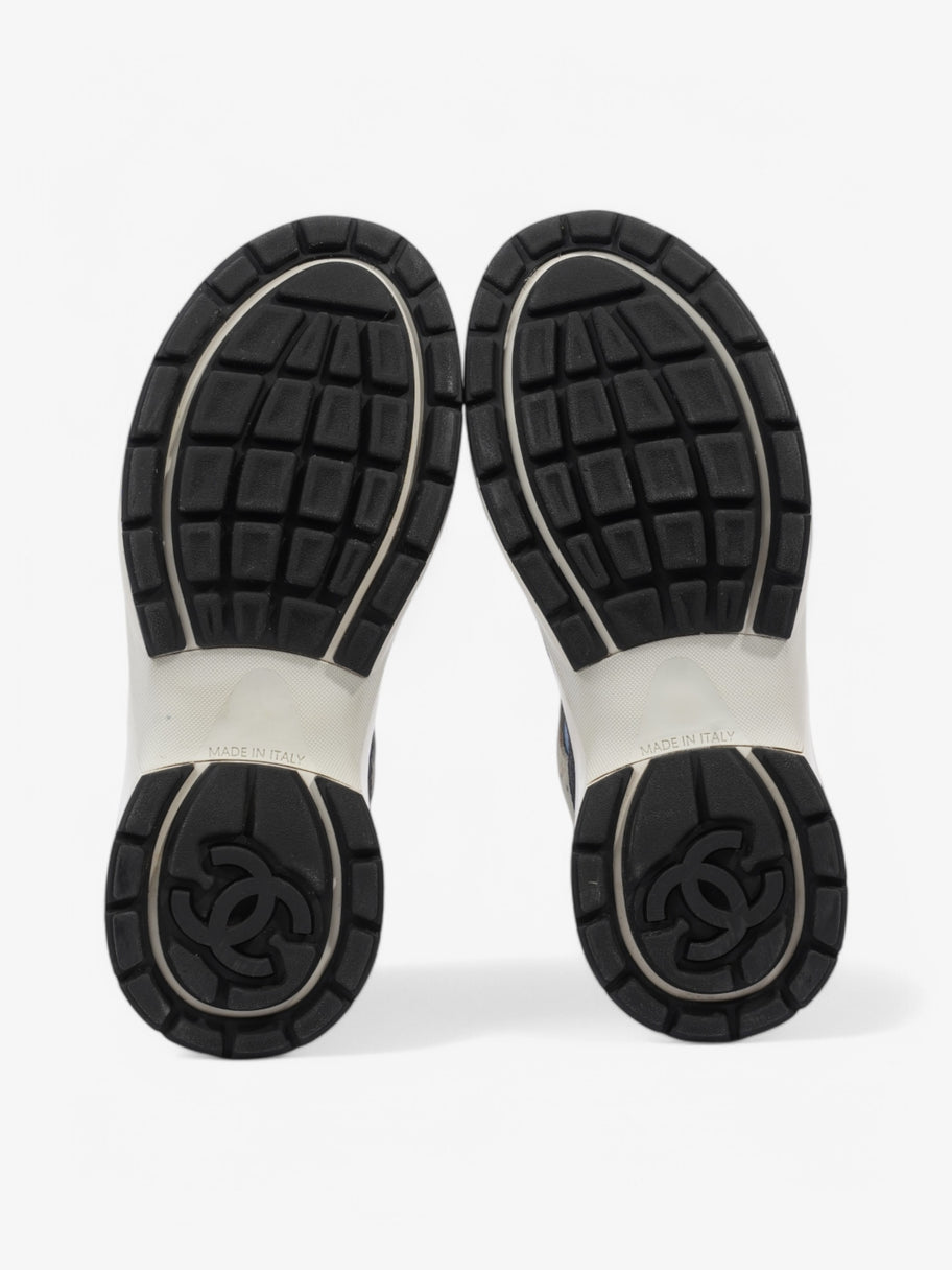 Chanel CC Logo Sneaker Cream / Blue Suede EU 37 UK 4 Image 7