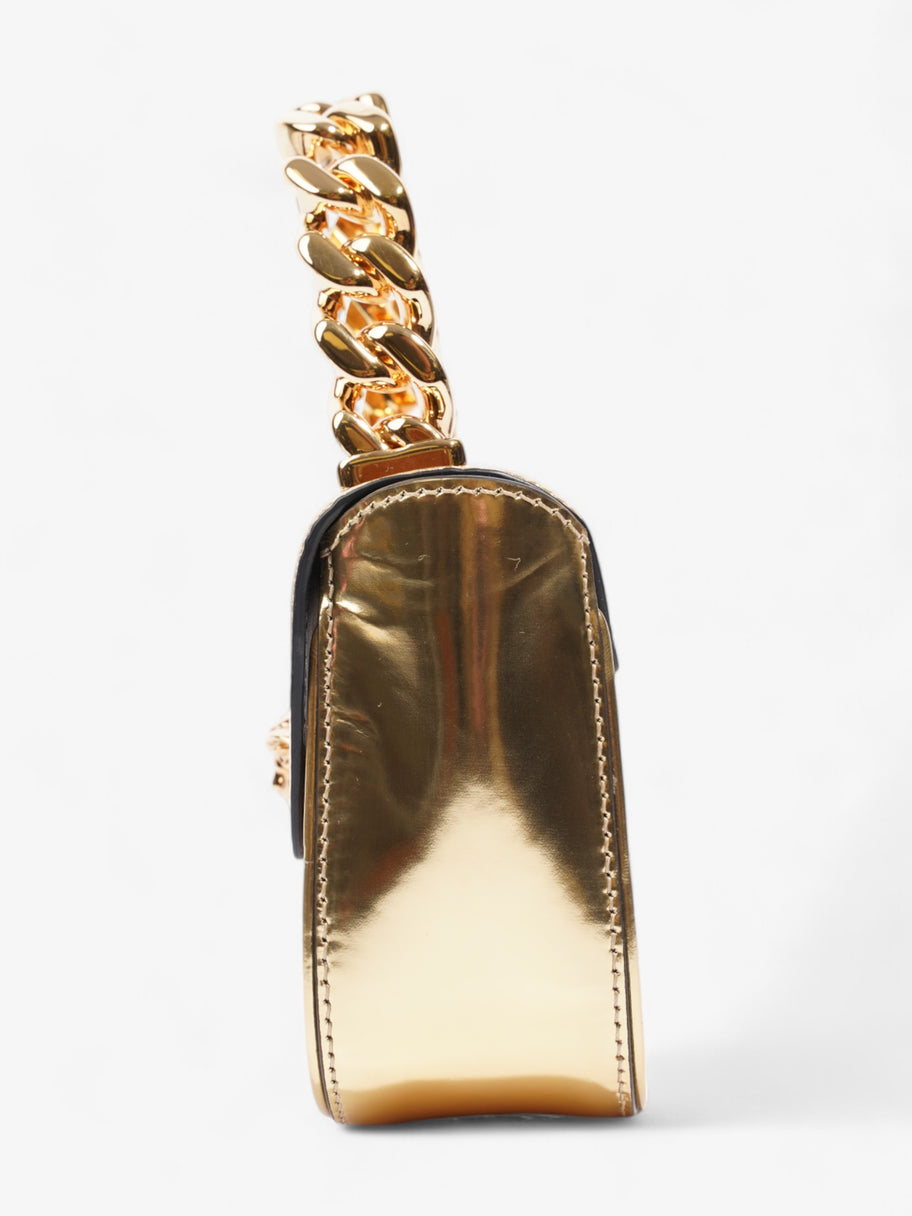 Versace La Medusa Gold Patent Leather Mini Image 3