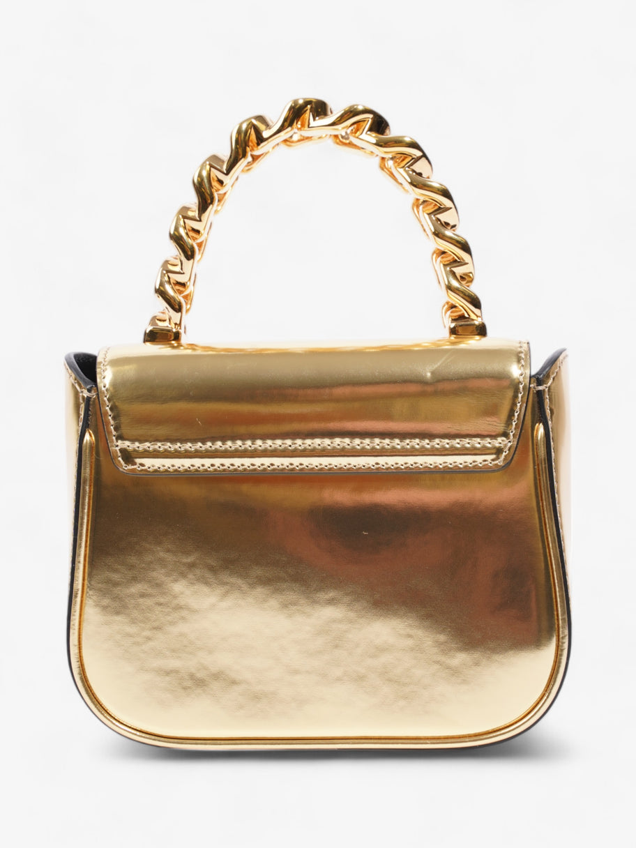 Versace La Medusa Gold Patent Leather Mini Image 4