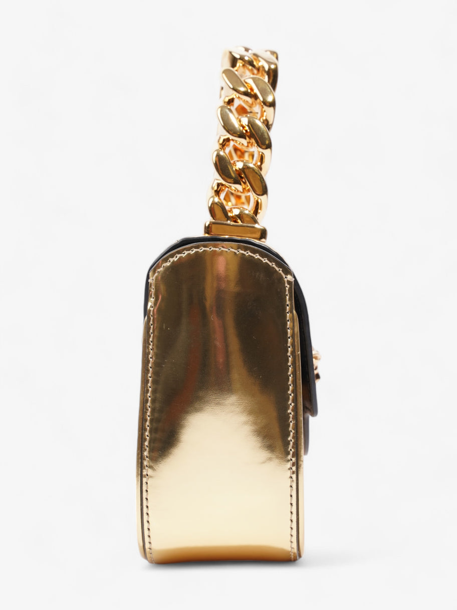 Versace La Medusa Gold Patent Leather Mini Image 5