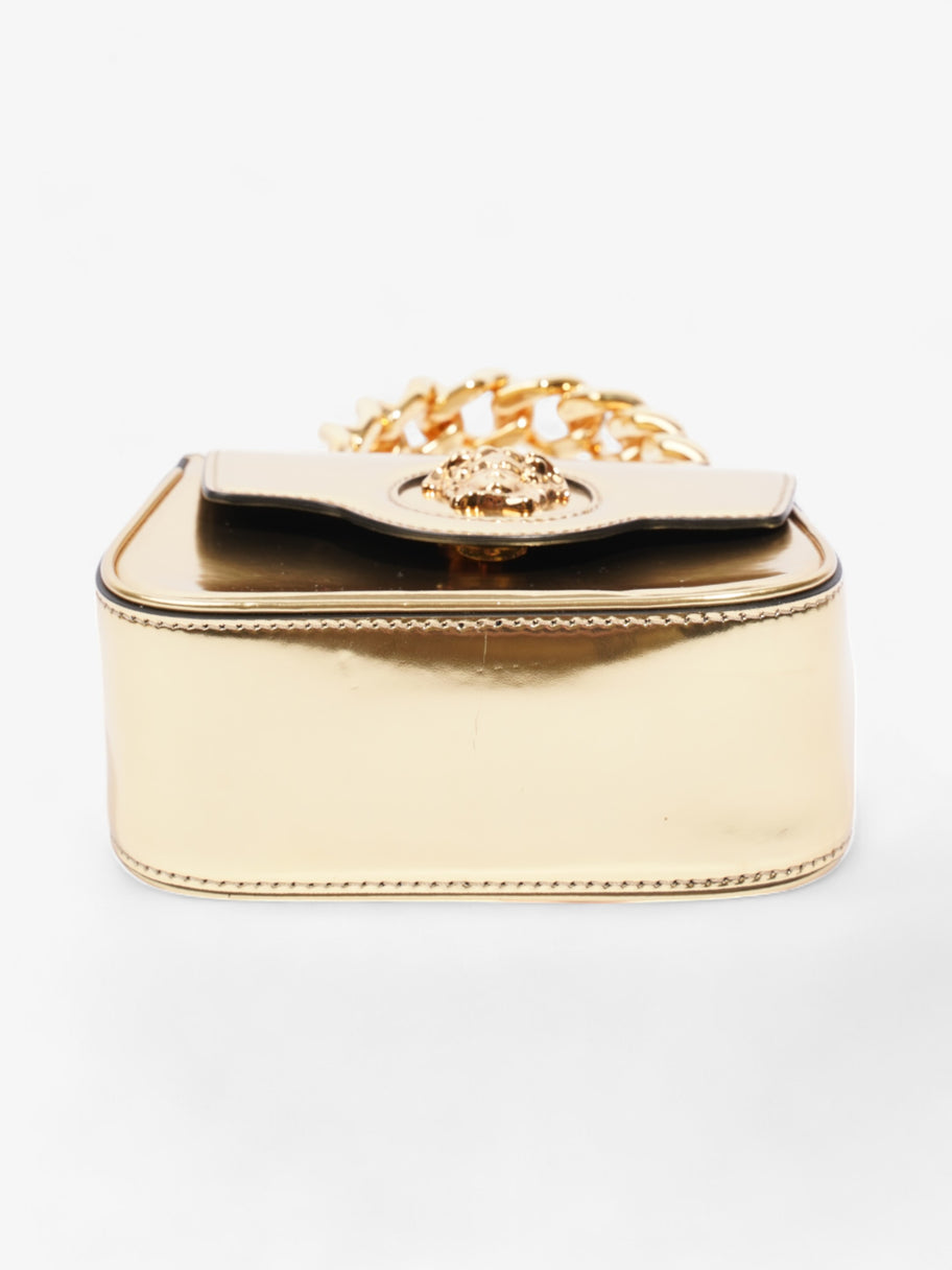Versace La Medusa Gold Patent Leather Mini Image 6
