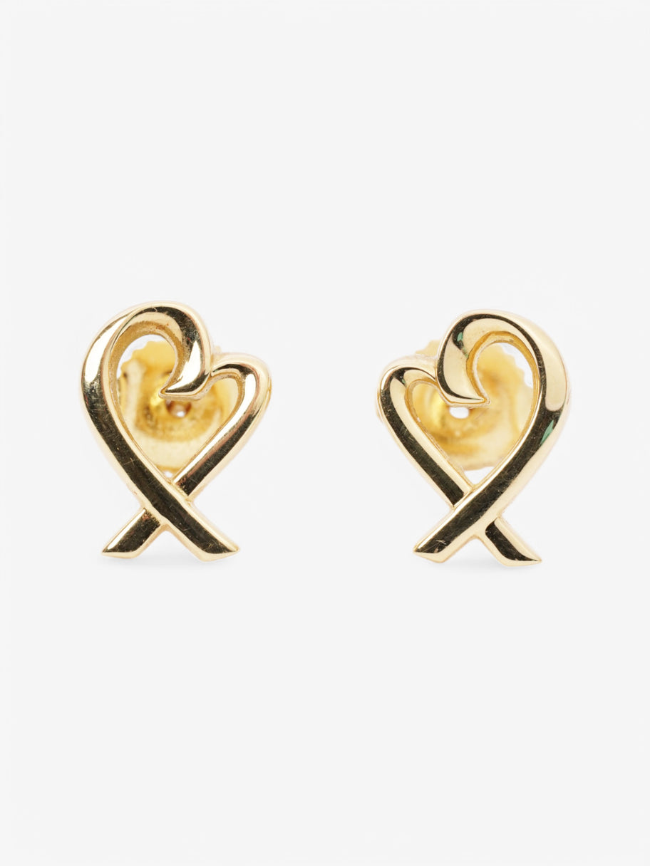 Tiffany and Co Paloma Picasso Loving Heart Earrings Gold 18k Gold Image 1