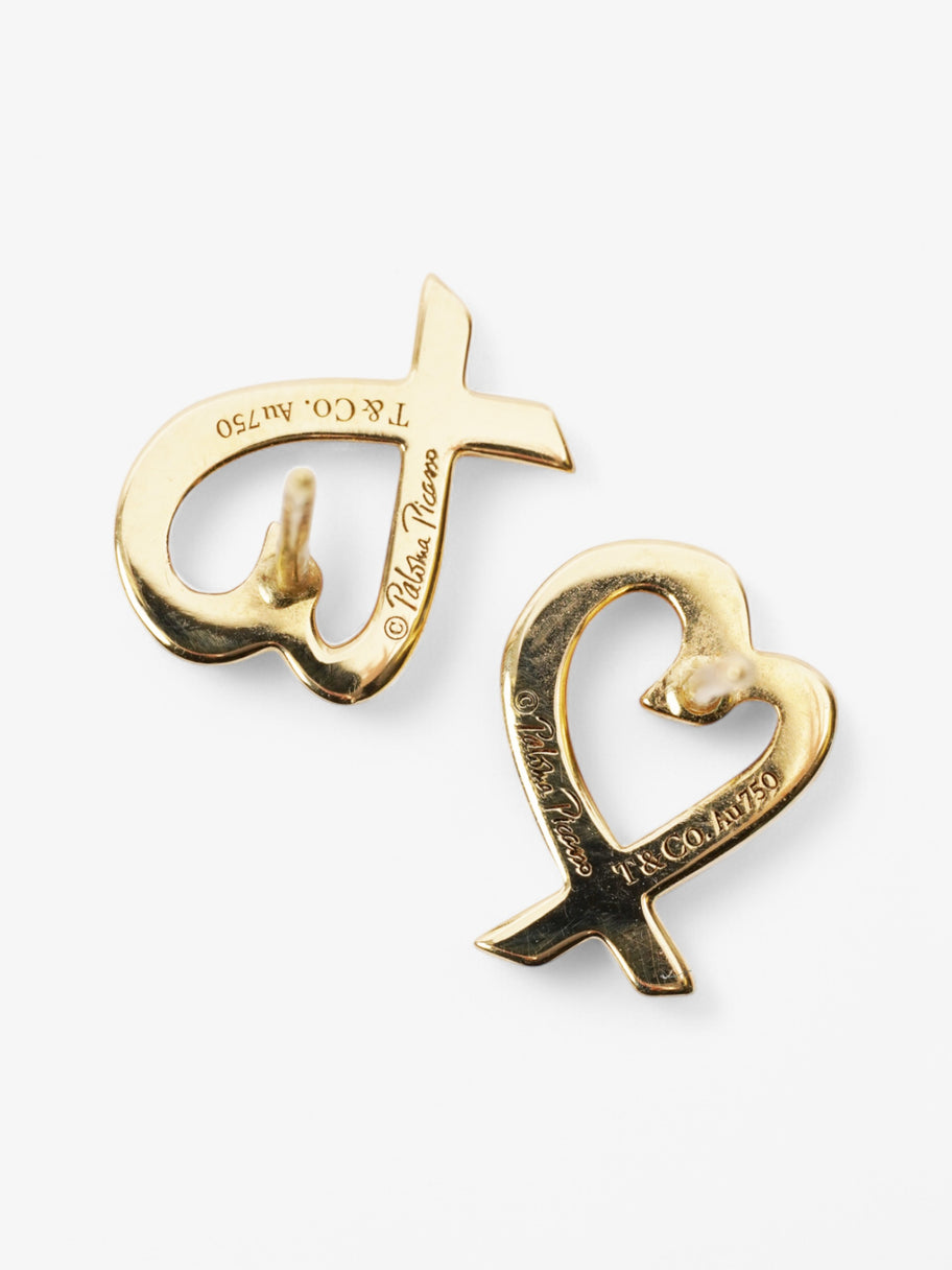 Tiffany and Co Paloma Picasso Loving Heart Earrings Gold 18k Gold Image 3