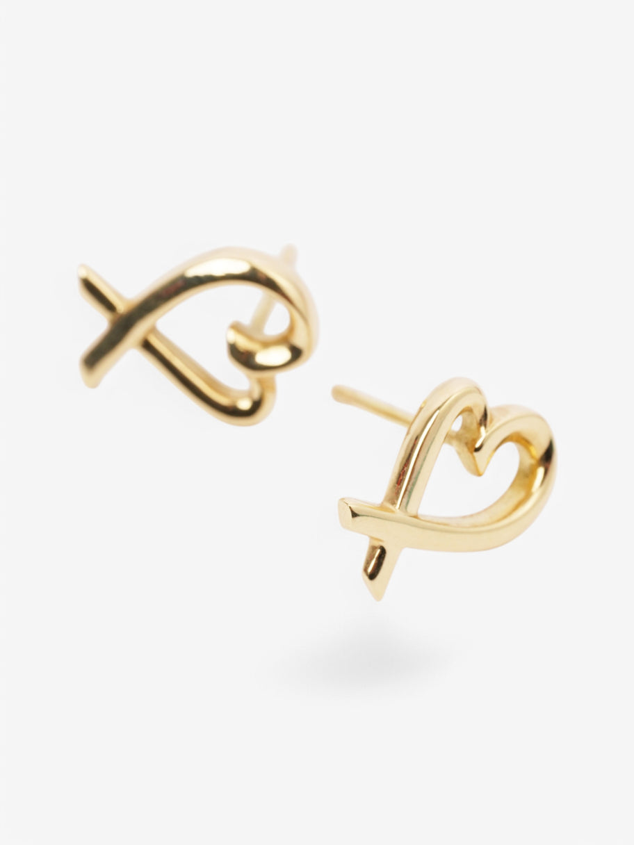 Tiffany and Co Paloma Picasso Loving Heart Earrings Gold 18k Gold Image 4